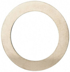 Made in USA - 0.03" Thick, 1-1/2" Inside x 2-1/8" OD, Round Shim - Uncoated 302/304 Stainless Steel - Exact Tool & Supply