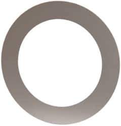 Made in USA - 0.004" Thick, 1-1/2" Inside x 2-1/8" OD, Round Shim - Uncoated 302/304 Stainless Steel - Exact Tool & Supply