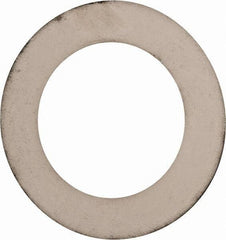 Made in USA - 0.008" Thick, 1-3/4" Inside x 2-3/4" OD, Round Shim - Uncoated 302/304 Stainless Steel - Exact Tool & Supply