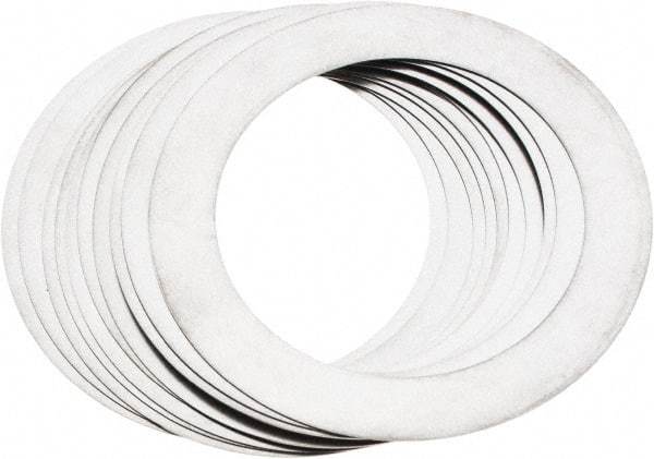 Made in USA - 0.012" Thick, 2" Inside x 2-3/4" OD, Round Shim - Uncoated 302/304 Stainless Steel - Exact Tool & Supply