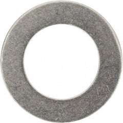 Made in USA - 0.016" Thick, 3/8" Inside x 5/8" OD, Round Shim - 5/16" Screw, Uncoated 316 Stainless Steel - Exact Tool & Supply