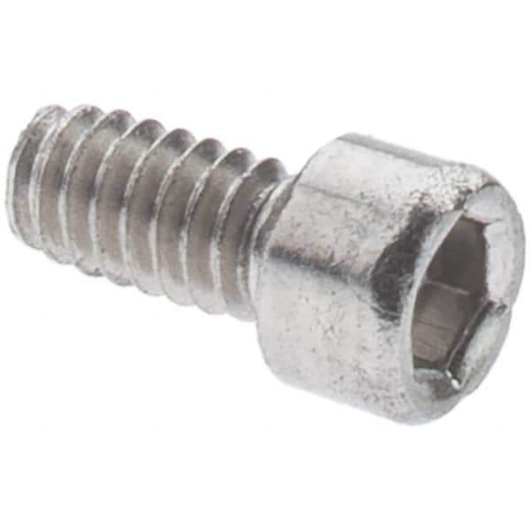 Value Collection - 1/4-28 UNF Hex Socket Drive, Socket Cap Screw - Alloy Steel, Zinc-Plated Finish, Fully Threaded, 3/4" Length Under Head - Exact Tool & Supply