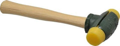 Garland - 1-1/2 Lb Head 1-1/4" Face Plastic Split Head Hammer - 11" OAL, Wood Handle - Exact Tool & Supply