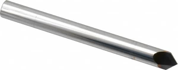 Niagara Cutter - 1/4" Diam 2 Flute Single End Solid Carbide Chamfer Mill - Exact Tool & Supply