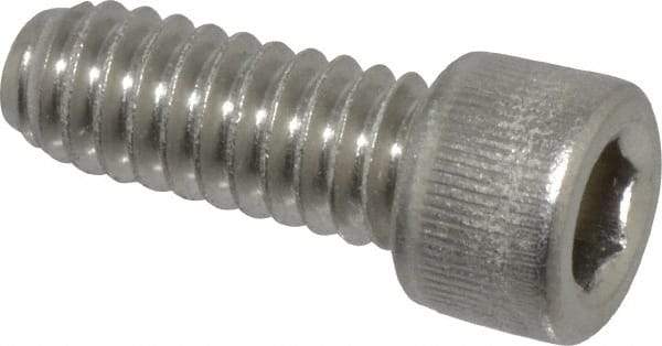 Value Collection - 1/4-20 UNC Hex Socket Drive, Socket Cap Screw - Grade 18-8 Stainless Steel, Fully Threaded, 5/8" Length Under Head - Exact Tool & Supply