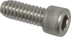 Value Collection - 1/4-20 UNC Hex Socket Drive, Socket Cap Screw - Grade 18-8 Stainless Steel, Fully Threaded, 5/8" Length Under Head - Exact Tool & Supply