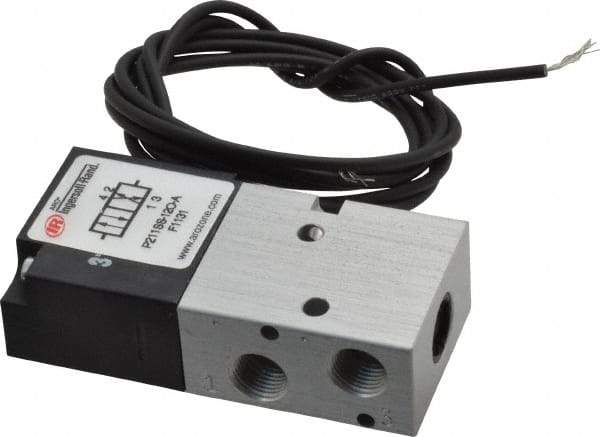 ARO/Ingersoll-Rand - 1/8", 4-Way Body Ported Stacking Solenoid Valve - 120 VAC, 0.2 CV Rate, 2.8" High - Exact Tool & Supply