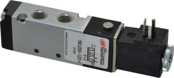 ARO/Ingersoll-Rand - 1/8", 4-Way 2-Position Sierra Stacking Solenoid Valve - 120 VAC, 0.7 CV Rate, 0.71" High - Exact Tool & Supply