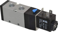 ARO/Ingersoll-Rand - 1/4", 4-Way 2-Position Maxair Stacking Solenoid Valve - 24 VDC, 0.7 CV Rate, 1.37" High - Exact Tool & Supply