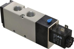 ARO/Ingersoll-Rand - 3/8", 4-Way 2-Position Maxair Stacking Solenoid Valve - 120 VAC, 1.65 CV Rate, 1.81" High - Exact Tool & Supply