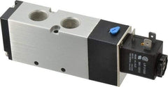 ARO/Ingersoll-Rand - 3/8", 4-Way 2-Position Maxair Stacking Solenoid Valve - 24 VDC, 1.65 CV Rate, 1.81" High - Exact Tool & Supply