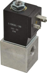 ARO/Ingersoll-Rand - 1/4", CAT Series 3-Way 2-Position Body Ported Stacking Solenoid Valve - 12 VDC, 0.2 CV Rate, 3-1/2" High - Exact Tool & Supply