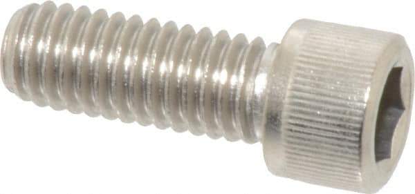 Value Collection - 3/8-16 UNC Hex Socket Drive, Socket Cap Screw - Grade 18-8 Stainless Steel, Fully Threaded, 1" Length Under Head - Exact Tool & Supply