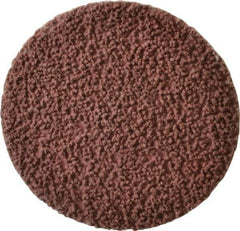 Made in USA - 3" Disc Diam, 80 Grit, Aluminum Oxide Quick Change Disc - Type R Attaching System, Coated, Brown, Medium Grade - Exact Tool & Supply