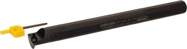 Hertel - 1.3" Min Bore Diam, 12" OAL, 1" Shank Diam, A-SVUB Indexable Boring Bar - WC..21.51 Insert, Screw Holding Method - Exact Tool & Supply