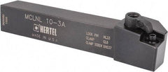 Hertel - MCLN, Left Hand Cut, 5° Lead Angle, 5/8" Shank Height x 5/8" Shank Width, Negative Rake Indexable Turning Toolholder - 4" OAL, CN..32. Insert Compatibility, Series Multi-Option - Exact Tool & Supply