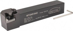 Hertel - MTGN, Right Hand Cut, 3° Lead Angle, 1" Shank Height x 1" Shank Width, Negative Rake Indexable Turning Toolholder - 6" OAL, TN..43. Insert Compatibility, Series Multi-Option - Exact Tool & Supply