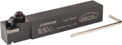 Hertel - CTAP, Right Hand Cut, 3° Lead Angle, 3/4" Shank Height x 3/4" Shank Width, Neutral Rake Indexable Turning Toolholder - 4-1/2" OAL, TP..32. Insert Compatibility, Series Clamp Type - Exact Tool & Supply