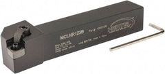 Hertel - MCLN, Right Hand Cut, 5° Lead Angle, 3/4" Shank Height x 3/4" Shank Width, Negative Rake Indexable Turning Toolholder - 4-1/2" OAL, CN..32. Insert Compatibility, Series Multi-Option - Exact Tool & Supply