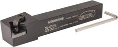 Hertel - MTGN, Right Hand Cut, 3° Lead Angle, 5/8" Shank Height x 5/8" Shank Width, Negative Rake Indexable Turning Toolholder - 4-1/2" OAL, TN..33. Insert Compatibility, Series Multi-Option - Exact Tool & Supply