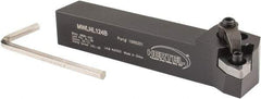 Hertel - MWLN, Left Hand Cut, 5° Lead Angle, 3/4" Shank Height x 3/4" Shank Width, Negative Rake Indexable Turning Toolholder - 4-1/2" OAL, WN..43. Insert Compatibility, Series Multi-Option - Exact Tool & Supply