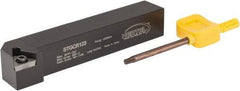 Hertel - STGC, Right Hand Cut, 3° Lead Angle, 3/4" Shank Height x 3/4" Shank Width, Neutral Rake Indexable Turning Toolholder - 4-1/2" OAL, TC..32.5. Insert Compatibility, Series Screw-Type - Exact Tool & Supply
