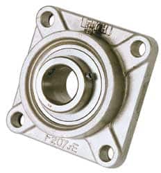 Value Collection - 1" ID, 1-13/32" OAL x 3-3/4" OAH Solid 4-Bolt Flange - Exact Tool & Supply