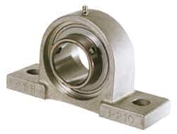 Value Collection - 1-1/4" ID, 1-1/2" OAL x 1-1/2" OAH Solid Pillow Block - Exact Tool & Supply