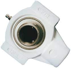 Value Collection - 1-1/4" ID, 1-1/2" OAL x 4-1/32" OAH Take Up Unit - 2,540 Lb Static Cap, 4,383 Lb Dyn Cap, SM Thermoplastic - Exact Tool & Supply