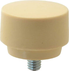 Proto - 1-1/2" Face Diam, Grade Medium Hard, Tan Hammer Tip/Face - Plastic - Exact Tool & Supply
