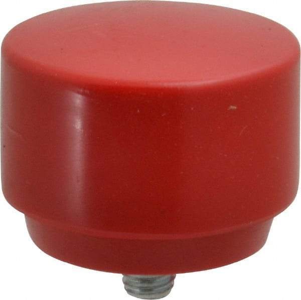 Proto - 2" Face Diam, Grade Medium, Red Hammer Tip/Face - Plastic - Exact Tool & Supply
