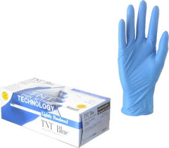 Ansell - Size M, 5 mil, Industrial Grade, Powdered Nitrile Disposable Gloves - Exact Tool & Supply