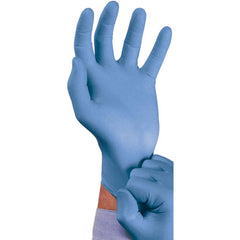 Ansell - Size S, 5 mil, Industrial Grade, Powder Free Nitrile Disposable Gloves - Exact Tool & Supply