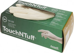 Ansell - Size M, 5 mil, Industrial Grade, Powder Free Latex Disposable Gloves - Exact Tool & Supply