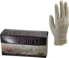Ansell - Size L, 5 mil, Industrial Grade, Powder Free Latex Disposable Gloves - Exact Tool & Supply