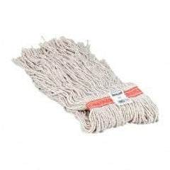 Rubbermaid - 1" Orange Head Band, X-Large Cotton Cut End Mop Head - 8 Ply, Side Loading Connection, Use for General Purpose - Exact Tool & Supply
