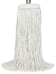 Rubbermaid - White Head Band, Large Rayon Cut End Mop Head - 4 Ply, Screw On Connection, Use for Finishing - Exact Tool & Supply