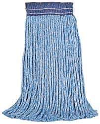 Rubbermaid - 1" Orange Head Band, Large Blended Fiber Cut End Mop Head - 4 Ply, Use for General Purpose - Exact Tool & Supply