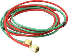 Miller-Smith - 1,000 Max PSI, Red, Welding Hose - For Twin Gases, 1/8 Inch Diameter, 9/16-18 Inch Thread - Exact Tool & Supply