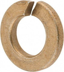 Value Collection - 5/16", 0.314" ID, 0.078" Thick Split Lock Washer - Grade 8 Steel, Zinc Yellow Dichromate Finish, 0.314" Min ID, 0.322" Max ID, 0.583" Max OD - Exact Tool & Supply