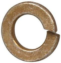 Value Collection - 3/8", 0.377" ID, 0.094" Thick Split Lock Washer - Grade 8 Steel, Zinc Yellow Dichromate Finish, 0.377" Min ID, 0.385" Max ID, 0.68" Max OD - Exact Tool & Supply
