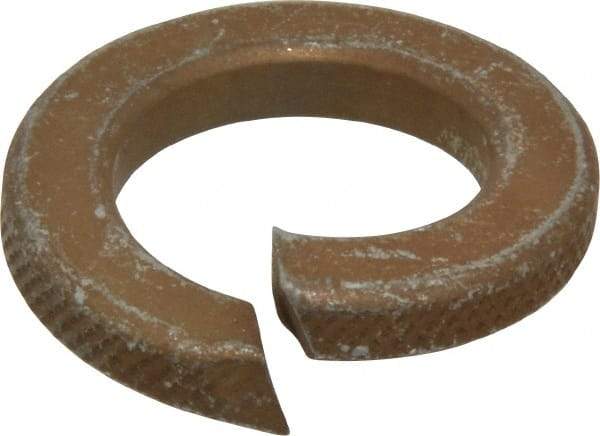 Value Collection - 7/8", 0.878" ID, 0.219" Thick Split Lock Washer - Grade 8 Steel, Zinc Yellow Dichromate Finish, 0.878" Min ID, 0.894" Max ID, 1.459" Max OD - Exact Tool & Supply