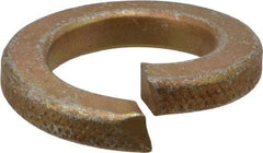 Value Collection - 1", 1.003" ID, 1/4" Thick Split Lock Washer - Grade 8 Steel, Zinc Yellow Dichromate Finish, 1.003" Min ID, 1.024" Max ID, 1.656" Max OD - Exact Tool & Supply