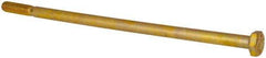 Made in USA - 1/4-20 UNC, 6" Length Under Head Hex Head Cap Screw - Partially Threaded, Grade 8 Alloy Steel, Zinc Yellow Dichromate Finish, 7/16" Hex - Exact Tool & Supply