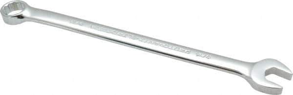 Proto - 9/16" 12 Point Combination Wrench - 15° Offset Angle, 8-5/8" OAL, Steel, Chrome Finish - Exact Tool & Supply