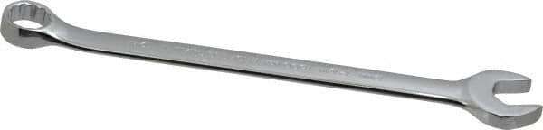 Proto - 19mm 12 Point Offset Combination Wrench - 15° Offset Angle, 9-1/8" OAL, Steel, Chrome Finish - Exact Tool & Supply