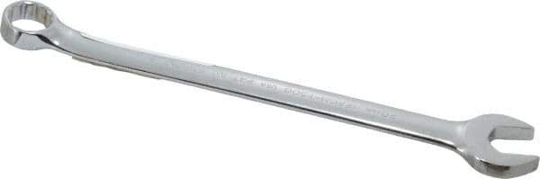 Proto - 20mm 12 Point Offset Combination Wrench - 15° Offset Angle, 9-5/8" OAL, Steel, Chrome Finish - Exact Tool & Supply