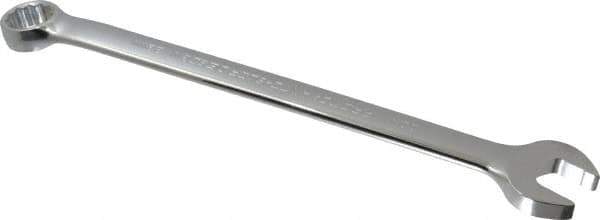 Proto - 22mm 12 Point Offset Combination Wrench - 15° Offset Angle, 11-1/2" OAL, Steel, Chrome Finish - Exact Tool & Supply