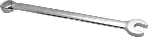 Proto - 13/16" 12 Point Offset Combination Wrench - 15° Offset Angle, 11-7/8" OAL, Steel, Chrome Finish - Exact Tool & Supply