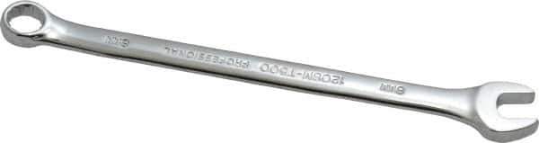 Proto - 8mm 12 Point Offset Combination Wrench - 15° Offset Angle, 5" OAL, Steel, Chrome Finish - Exact Tool & Supply